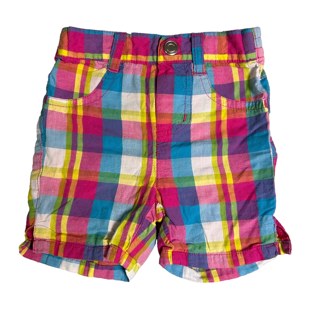 Coogi Plaid Shorts Boys 6-9 Months Colorful Easter Gender Reveal Y2K Throwback